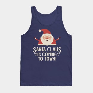 Santa Claus is Coming to Town! Get Your Festive On With This Fun and Stylish Design Tank Top